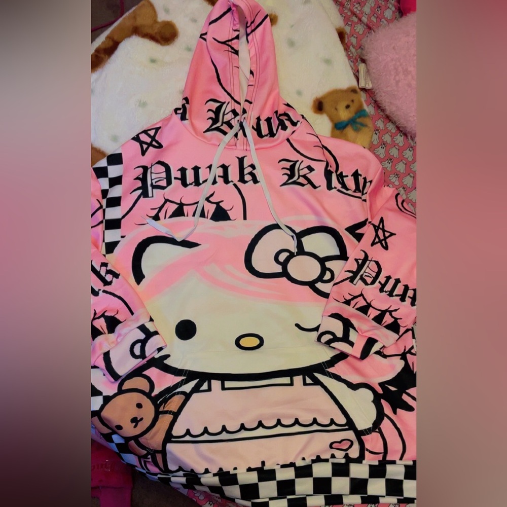 Punk Hello Kitty Hoodie